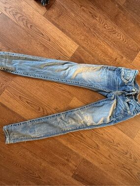 Miss Me Faded Blue Skinny Jeans with Embellished Pockets